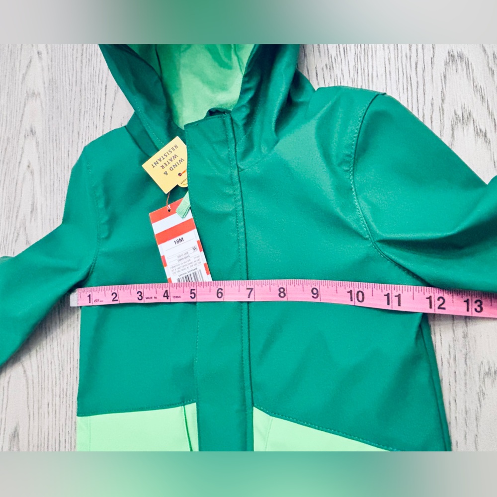 NWT Cat & Jack Frog Raincoat Size 18M - Picture 6 of 8